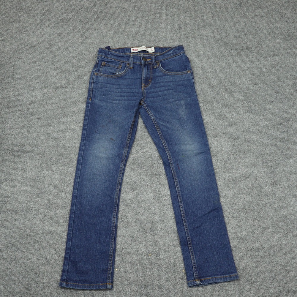Levi's 511 Jeans Boys Size 10 Blue Performance Slim Fit Adjustable Waist